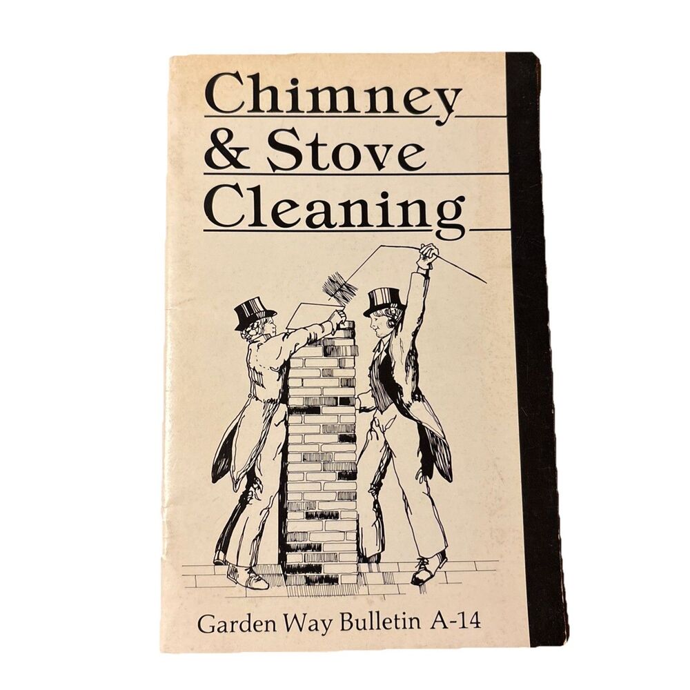 Vintage 1977 Chimney and Stove Cleaning Booklet Garden Way Bulletin A-14 PB